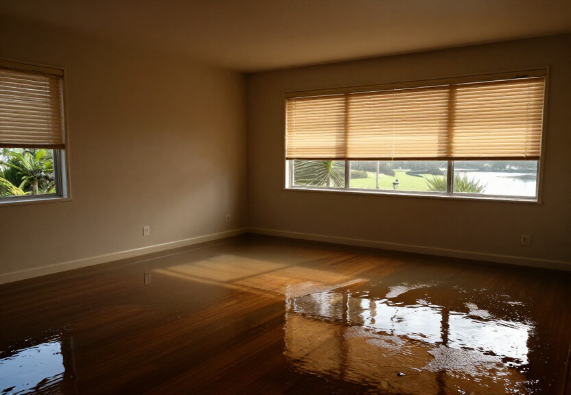 Water-damaged timber floors in a Normanhurst heritage property